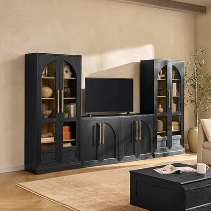 Blake 4 Piece Entertainment Center with Storage, view 2