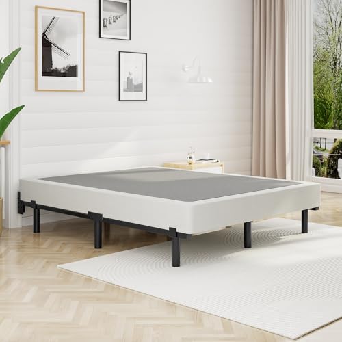 Full Size Bed Frame, 7 Inch Heavy Duty Metal Base for Box Spring, 9 Legs, view 4