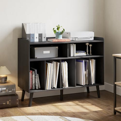 Record Player Stand, Turntable Stand, 2 Open Storage & 5 Shelves, view 9