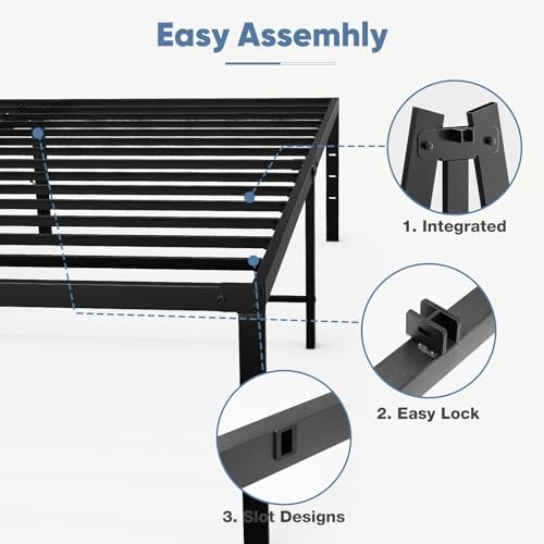 Full Bed Frames, 16 Inch Height Platform Bed Frame, view 6