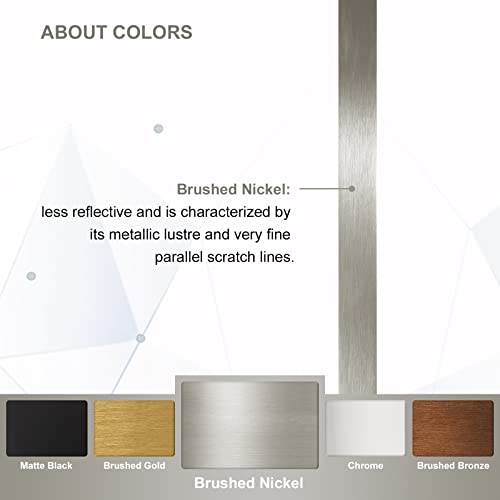 24x32’’ Oval Bathroom Mirror, Oval Nickle Mirror Pill-Shaped Design in Stainless Steel Metal Frame for Bathroom, Entryway, Living Room, Contemporary 1" Deep Wall Mount Vertical or Horizontal