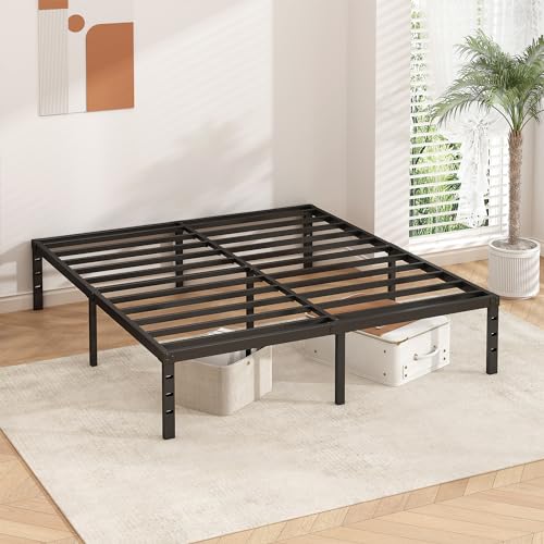 HLIPHA Metal Platform Bed Frame 12 Inch Tall, No Box Spring Needed, view 7