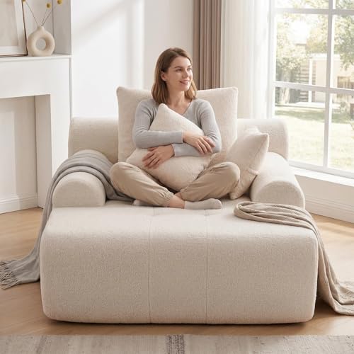 65" Boneless Chaise Lounge Chair Indoor, view 6