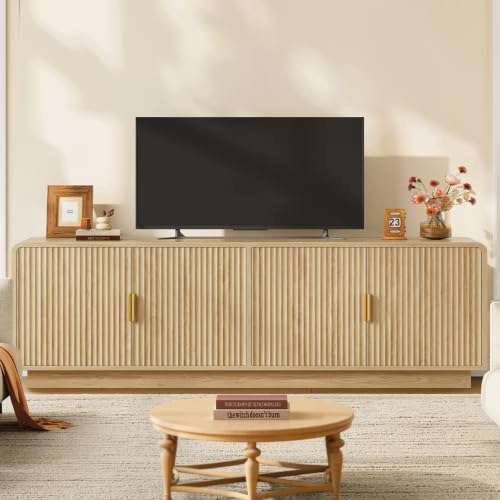 TV Stand for 75 inch TV, Entertainment Center with 2 Adjustable Shelves, view 4