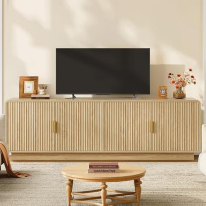 TV Stand for 75 inch TV, Entertainment Center with 2 Adjustable Shelves, view 4