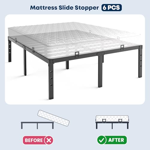 Non Slip Mattress Gaskets, Mattress Holder in Place Gripper for Metal Bed Frame, view 4