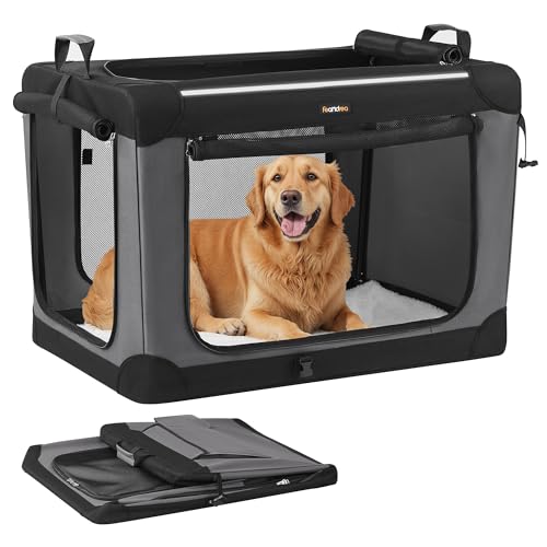 Collapsible Dog Crate, Portable Oxford Fabric Pet Carrier, 36-Inch, view 2