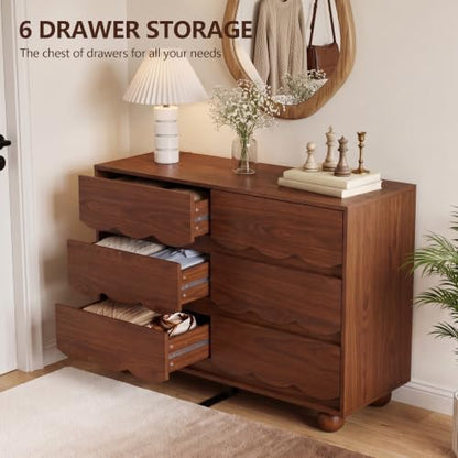 6 Drawer Dresser for Bedroom, view 7
