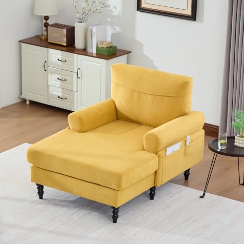 38" Modern Chaise Lounge Recliner Daybed Indoor, view 2