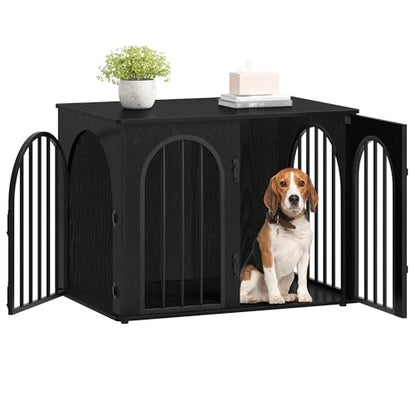 31.5'' Dog Crate Furniture,Dog Kennel Indoor for Small/Medium Dogs, view 2