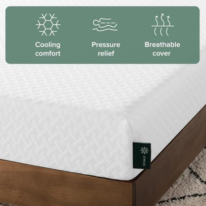 Zinus 6 Inch Queen Cooling Essential Memory Foam Mattress, Medium Feel, view 5