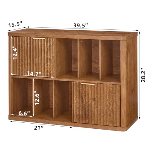 Large Record Player Stand with Vinyl Storage Up to 450 Albums, view 3