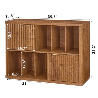 Large Record Player Stand with Vinyl Storage Up to 450 Albums, view 3