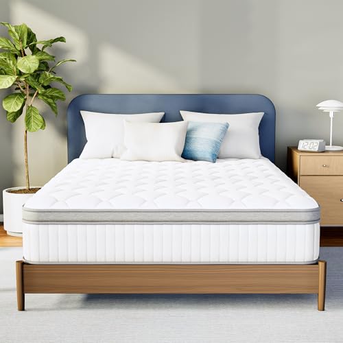 Full Size 10 Inch Hybrid Pocket Spring Mattress, Motion Isolation, view 2