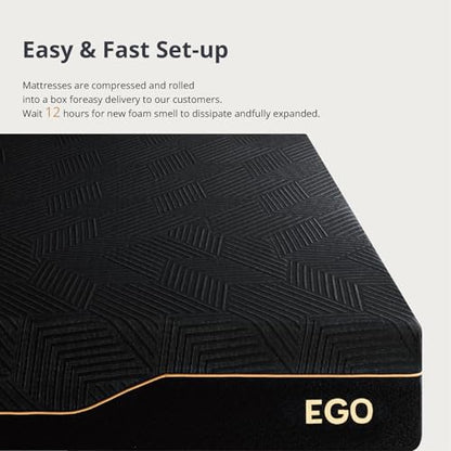 EGOHOME Queen 14 inch Memory Foam Mattress for Back Pain Relief Medium Firm, view 7