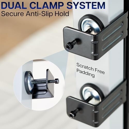 Black Clamp-on Desk Leg PC Mount, MOUNT-PC01C, view 6