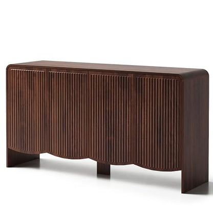 Fluted Sideboard Buffet Cabinet with Storage, view 8