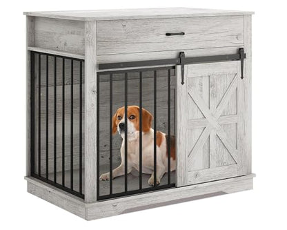 37.8" Dog Crate Furniture, view 5