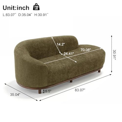 Bouclé Chaise Lounge Sofa Mid Century Modern Upholstered Chaise Lounge with, view 3