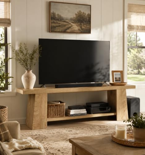 Tribesigns 59" Farmhouse TV Stand for 55/60/65/70/75 Inch TVs, view 5