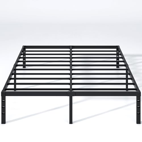 Metal Bed Frame,Queen Size Bed Frame with Storage Space,18 Inch, view 2