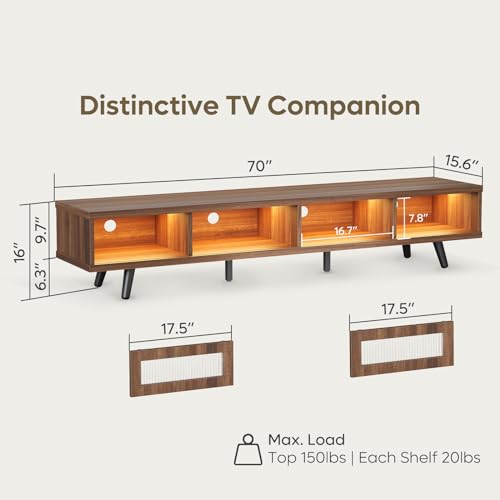 Mid Century Modern TV Stand for 75 inch TV, view 3