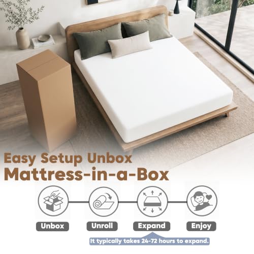 Twin Mattress, 10 Inch Memory Foam Twin Size Mattress, Bed in a Box, Medium, view 7