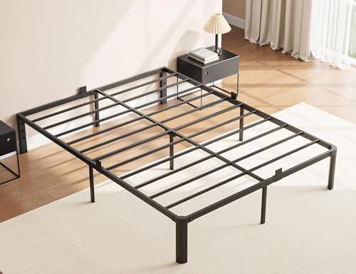 King Metal Bed Frame 14 Inch, Heavy Duty Platform, No Box Spring Needed, view 3