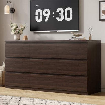 Modern 9 Drawer Dresser for Bedroom, Simply Chest of Drawers, view 2
