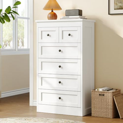 Tall 6 Drawer Dresser for Bedroom, view 2