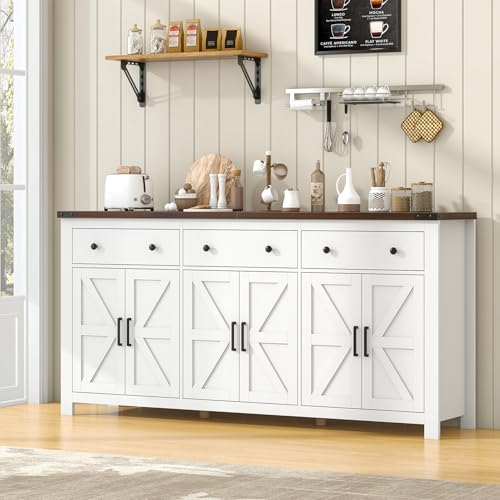 71" Large Sideboard Buffet Cabinet with Storage, view 6