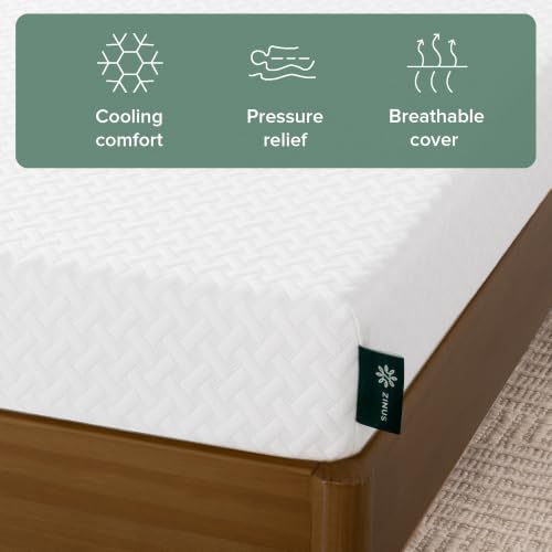 Zinus 5 Inch Twin Cooling Essential Memory Foam Mattress, Medium Feel, view 6