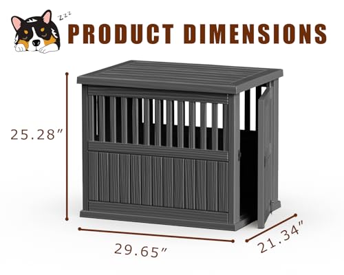 Dog Crate Furniture, Black, 29.65 * 21.34 * 25.28, view 6