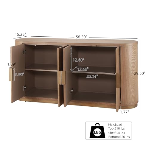 Cuzz Sideboard Buffet Cabinet with Storage, view 3