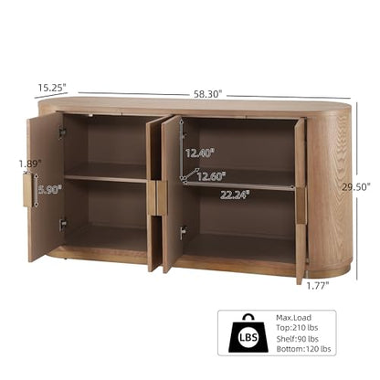 Cuzz Sideboard Buffet Cabinet with Storage, view 3