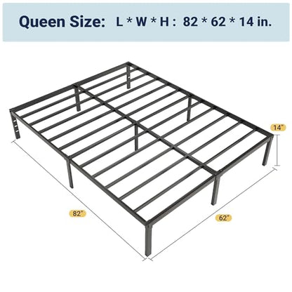 Queen Metal Bed with Storage Black, view 3