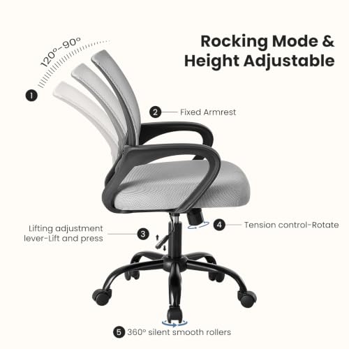 Ergonomic Office Chair, Executive Desk Chair with Lumbar Support, view 5