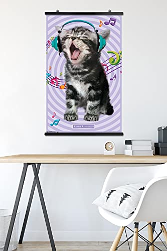 Keith Kimberlin - Kitten - Singing Wall Poster, 22.375" x 34", Premium Poster & Clip Bundle