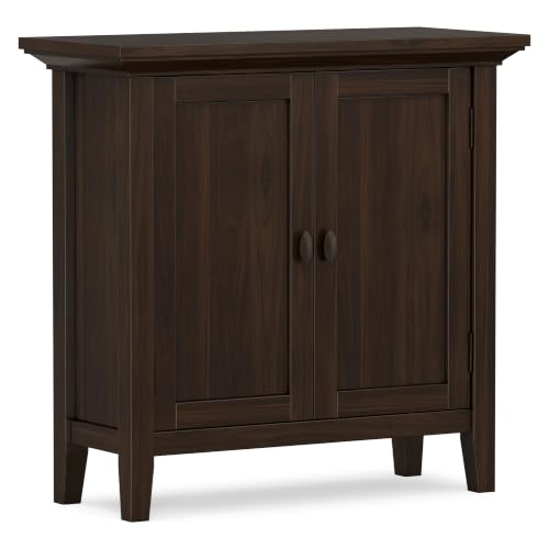 Redmond 32" Wide Solid Wood Cabinet in Brunette Brown, view 2