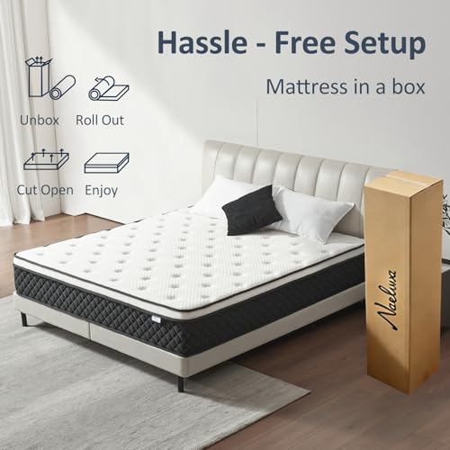 Full Size Mattress, 12 Inch Full Mattress in a Box, Pocket Spring, view 4