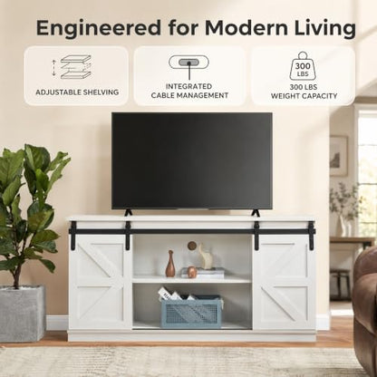 58'' Farmhouse TV Stand for Televisions up to 65 Inches, view 5