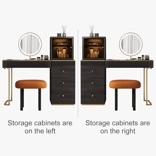 Premium Makeup Vanity Table, Storage Dressing Table, Vanity Desk, view 4