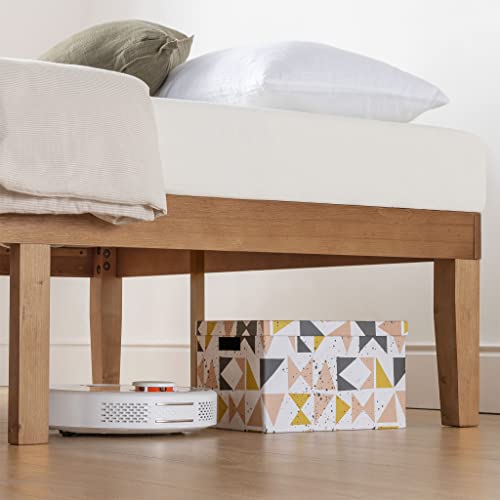 Naturalista Classic 16 Inch Solid Wood Platform Bed with Wooden Slats, view 5
