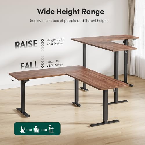 Reversible L Shaped Standing Desk, view 7