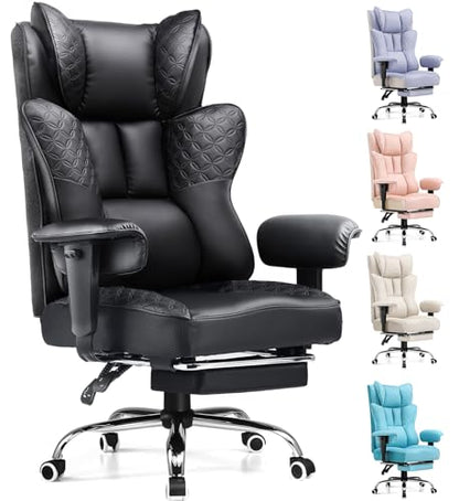 Big and Tall Office Chair Wide Ergonomic Gaming Chair with Deluxe Embossing, view 2