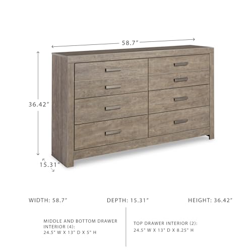 Signature Design by Ashley Culverbach Scandinavian 6 Drawer Dresser, view 4