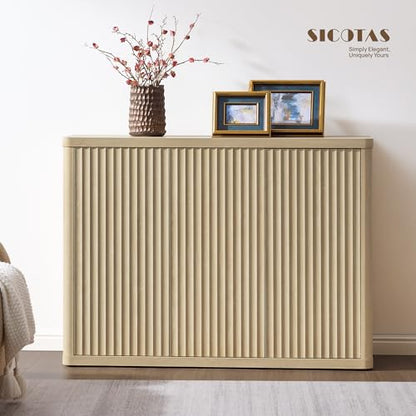 Buffet Cabinet with Storage Accent Sideboard with 3 Doors Modern 46.6" Wide, view 3