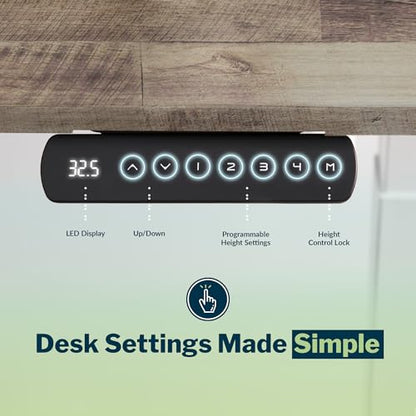 Vari ComfortEdge L-Shape Standing Desk, 80x80, Reclaimed Wood/Slate, view 6