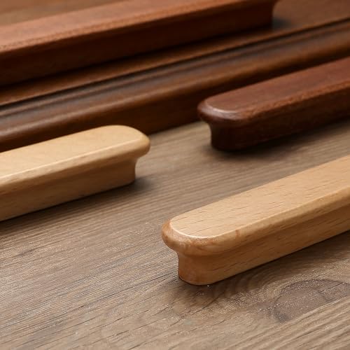 Log Wood-3.78 in 2 pcs Wood Drawer Knobs Pulls Handles Kitchen Cabinets Furniture Dresser Wardrobe Cupboard Drawer Knobs Pulls Handle