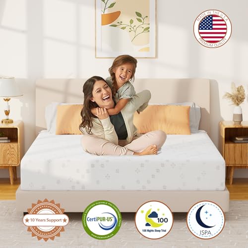 10 Inch King Memory Foam Mattress, Medium Firm Gel Foam Mattress, view 7